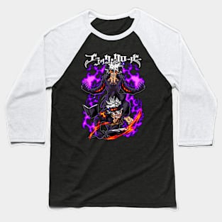 Asta Demon Form Anime Fanart Baseball T-Shirt